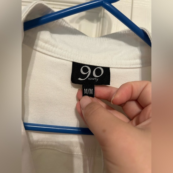 Ninety White Button-Up Coat - Picture 4 of 7